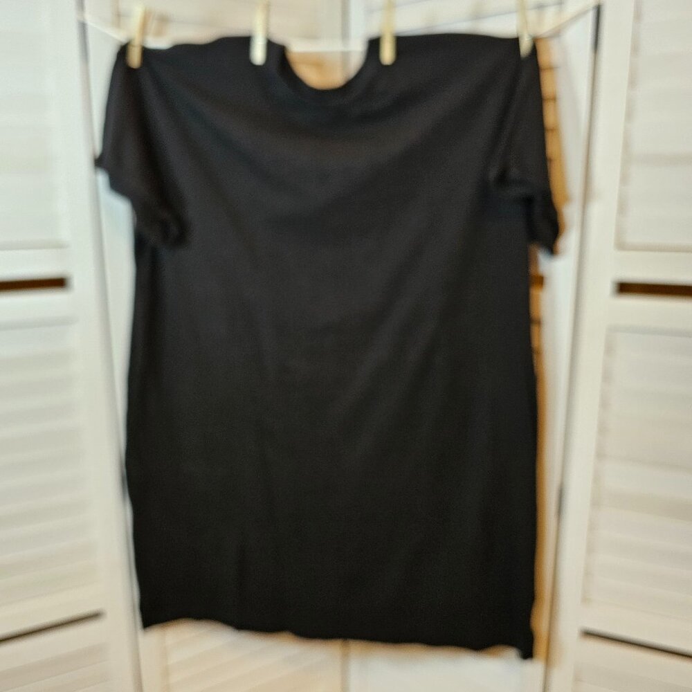 Time and Tru Plus Size 2xl (20) Black T-shirt Dress